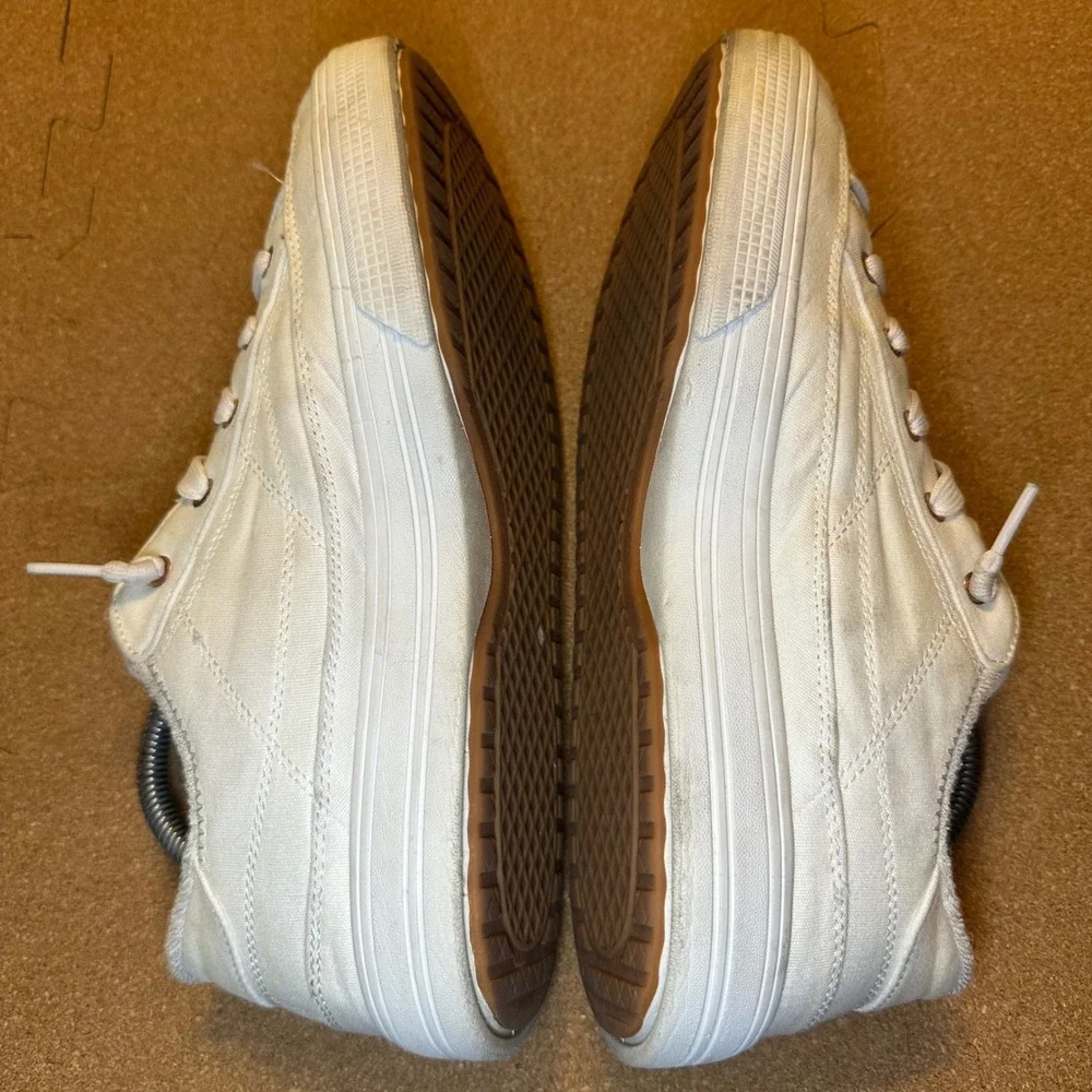 Skechers Los Angeles Arch Fit White Rose Gold Sneakers 177190W Womens 9.5 Wide